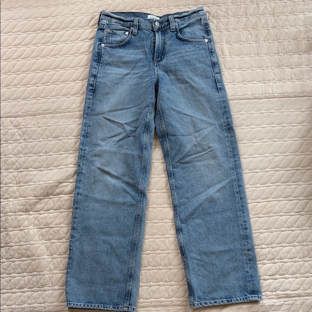 Citizens Of Humanity Lindz low rise wide/straight leg jeans, Bijou, 23